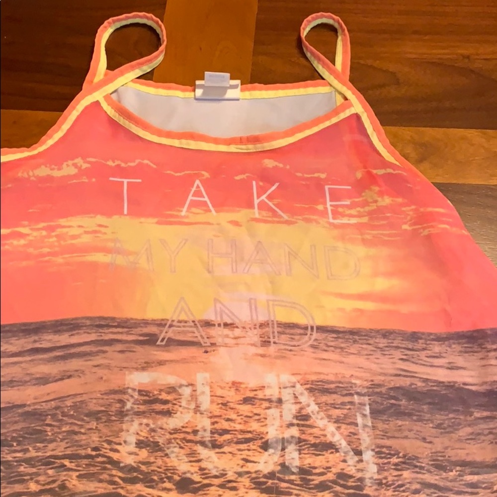 Colorful tank top inspiration quote
